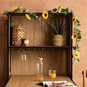 Guirlan de tournesol artificielle "Naki" jaune H180cm