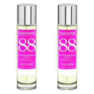 Caravan fragancias - caja de regalo con 2 perfumes nº88 de 150 ml, para mujer