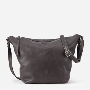 Bandolera BIBA Utah Cream Out de piel