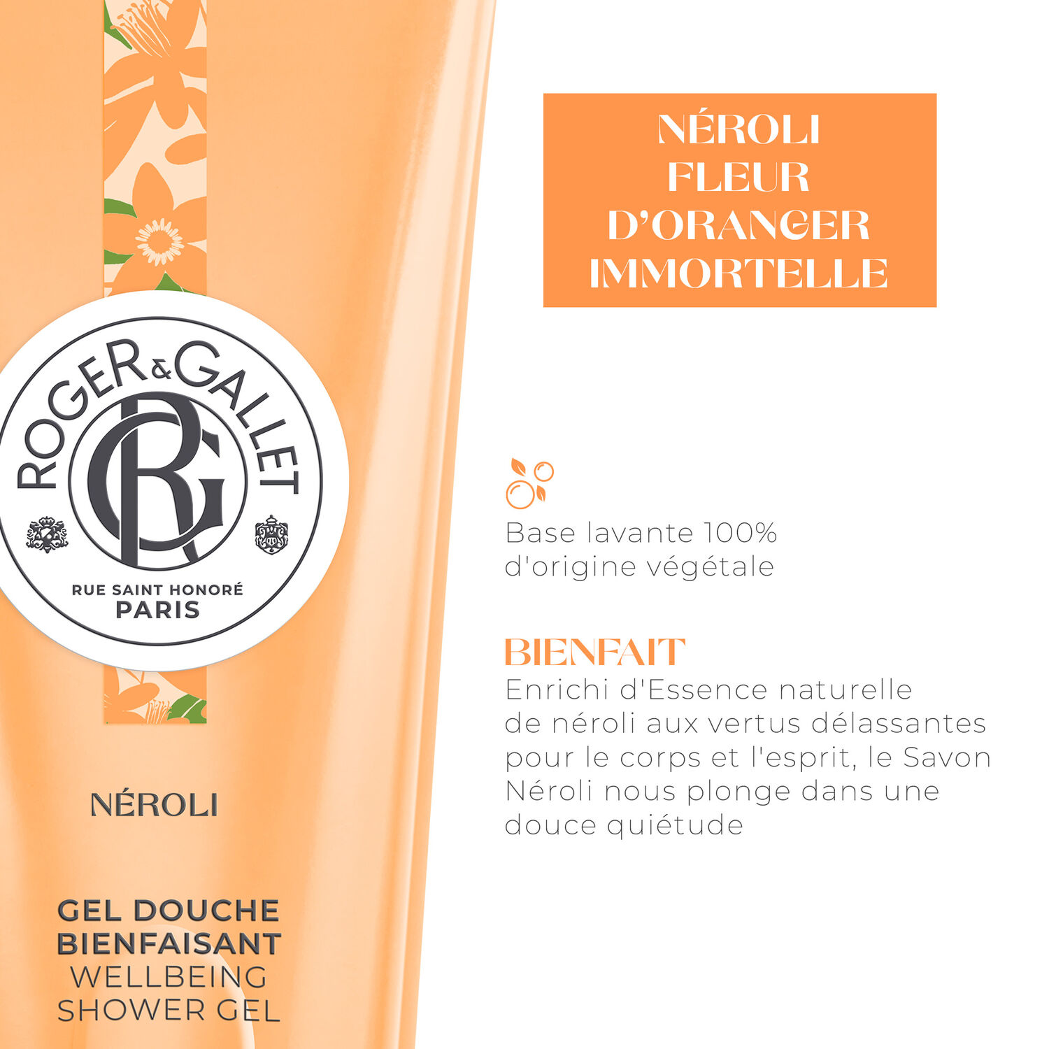 Néroli - Gel Douche Bienfaisante 200 ml