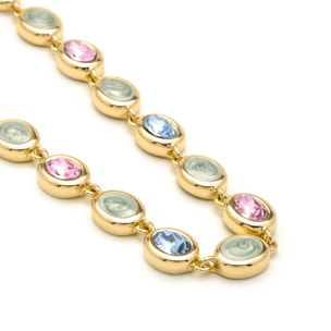 Collar Asbi acabado oro amarillo 18k