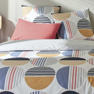 Parure Housse De Couette Liviau Tea Rose + 2 Taies D'oreillers