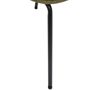 Chaise Neora en Tissu Vert Cèdre L58xl46xH82 cm