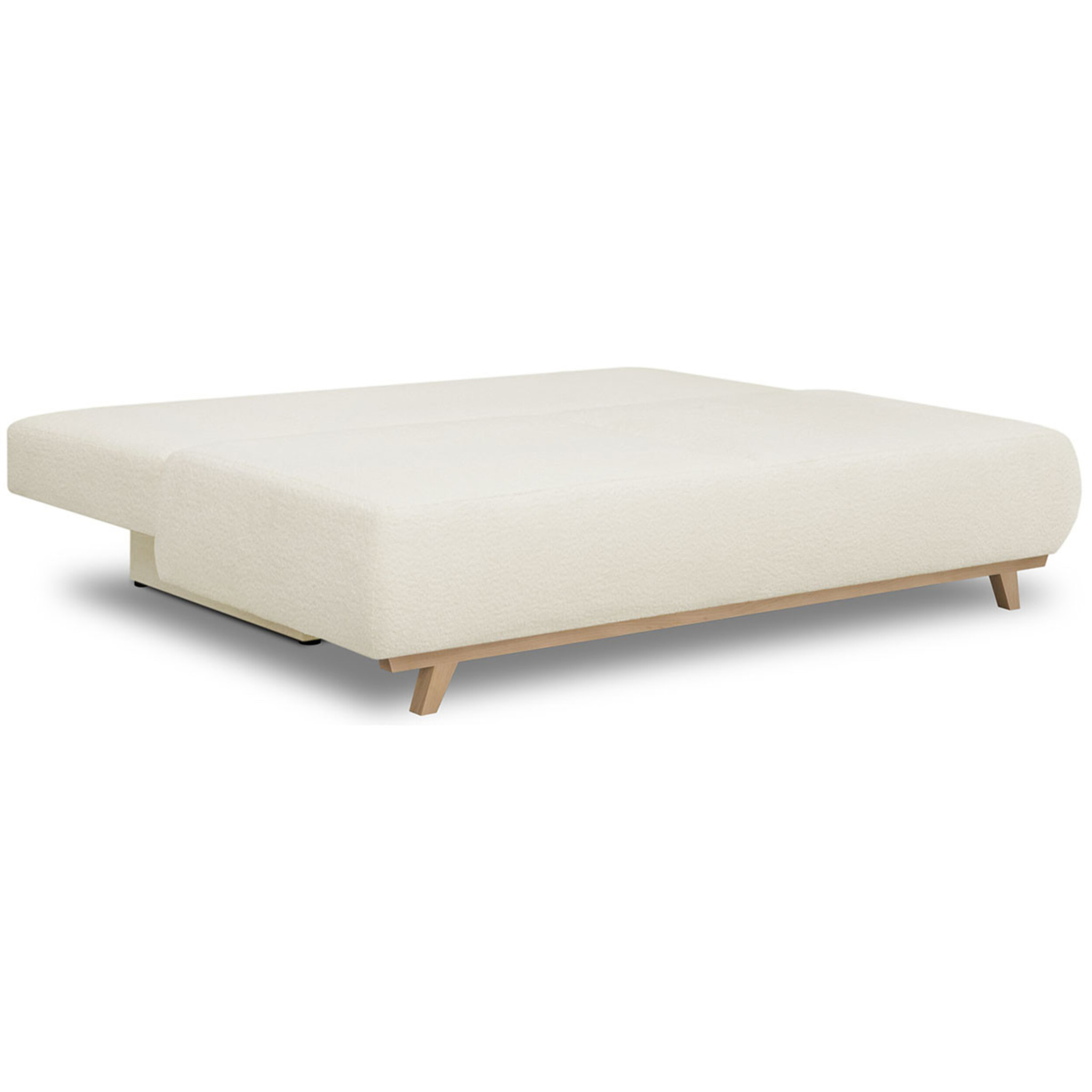 Canapé convertible 3 places en tissu bouclé - LARIA