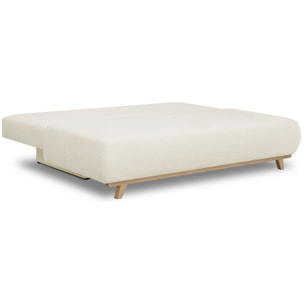 Canapé convertible 3 places en tissu bouclé - LARIA