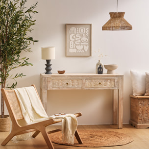 Lampe à poser "Yulia" noir H40cm