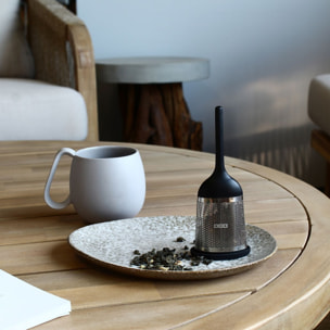 Infuseur à thé en inox avec support silicone GASPARD