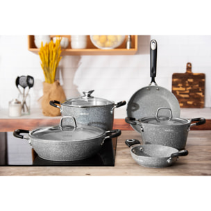 Tegame 16 cmcon Manici Excelsa – Forn-Ok, Alluminio Forgiato Grigio