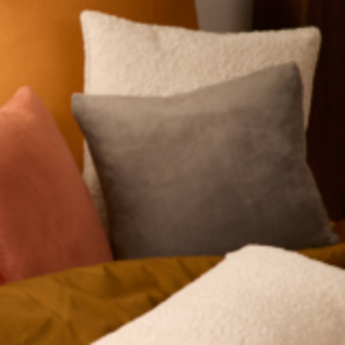 Coussin Ollis gris foncé 38x38cm