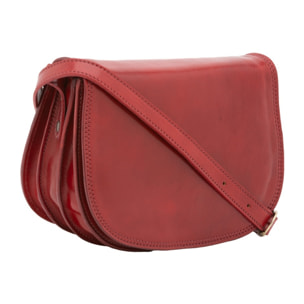 Borsa a tracolla da donna - Modello False - Vera pelle - 24.0 x 17.0 x 11.0 cm