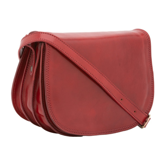 Borsa a tracolla da donna - Modello False - Vera pelle - 24.0 x 17.0 x 11.0 cm