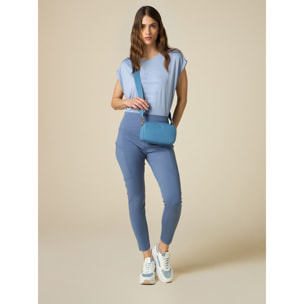 Oltre - Leggings in tessuto tecnico - Blu