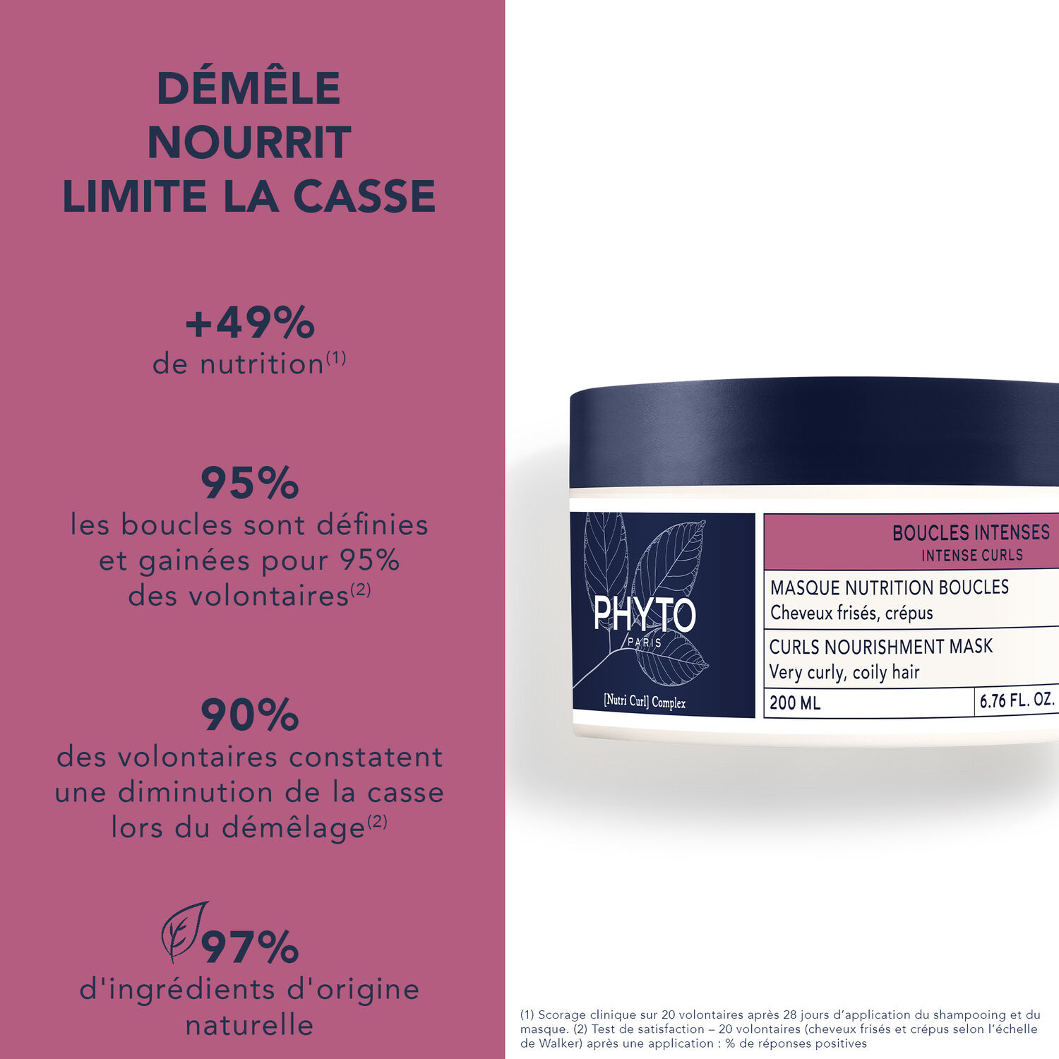 Boucles Intenses - Masque Nutrition Cheveux Frisés et Crépus 200 ml