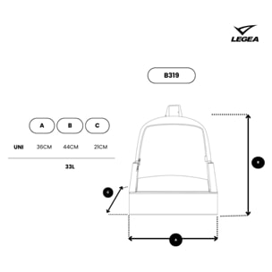 zaino palestra adulto blu bari 44