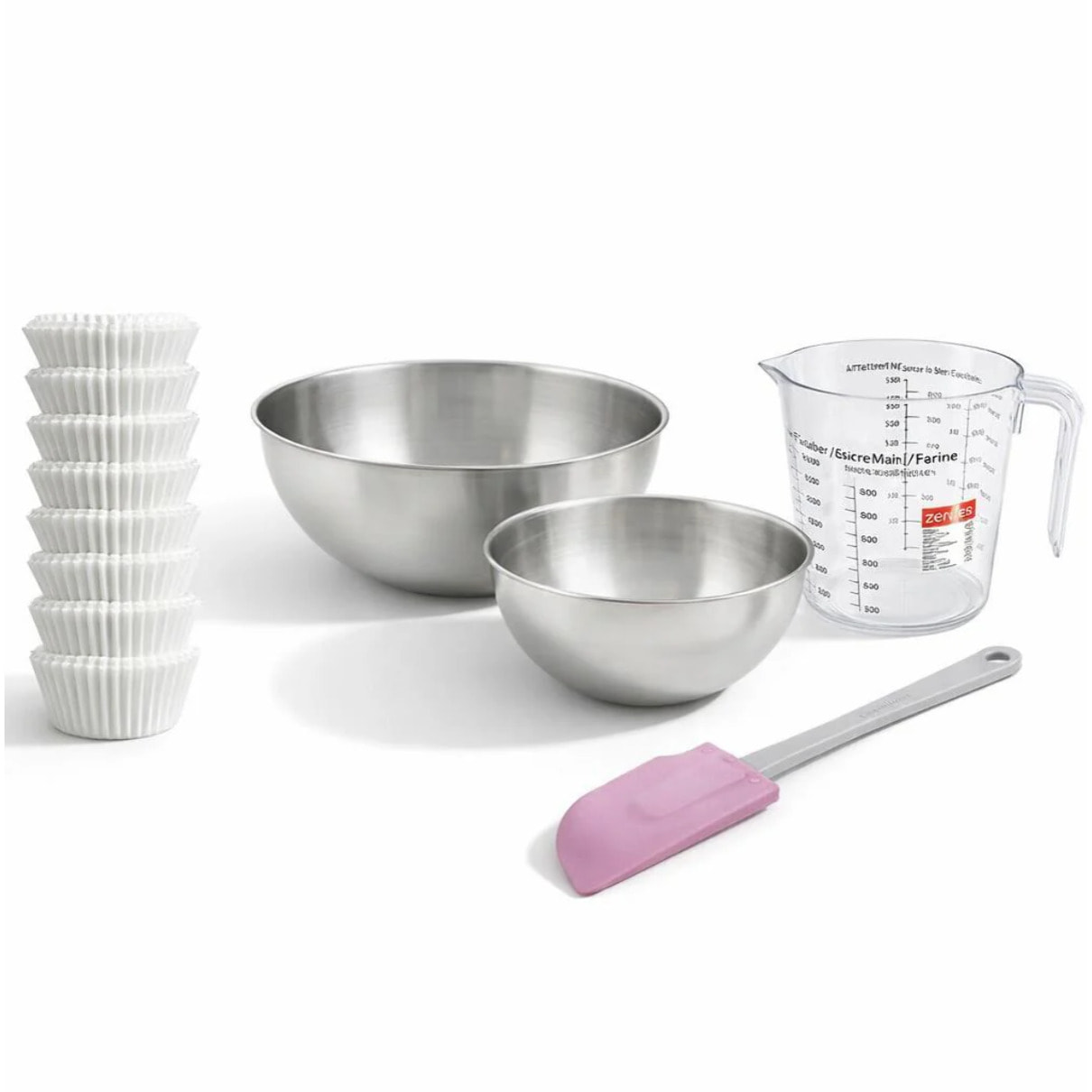 Set de 244 ustensiles de pâtisserie moules bols spatule et verre doseur Zenker Smart Pastry