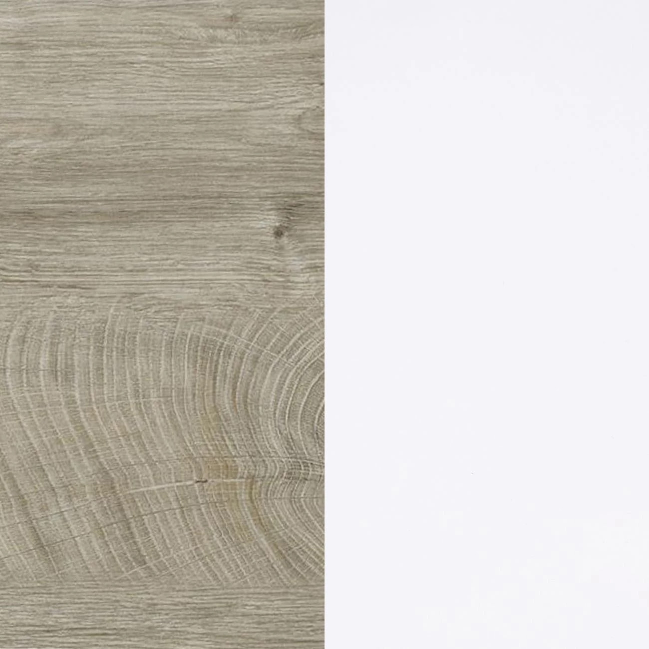 Armario Brike 180 2 puertas correderas Blanco Artik (Blanco Mate) – Roble Alaska