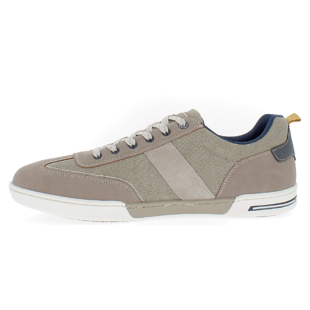 Armata di Mare Scarpe Uomo Sneakers Casual Stringate con Soletta Rimovibile in Memory Foam AMU SS23M309 Beige