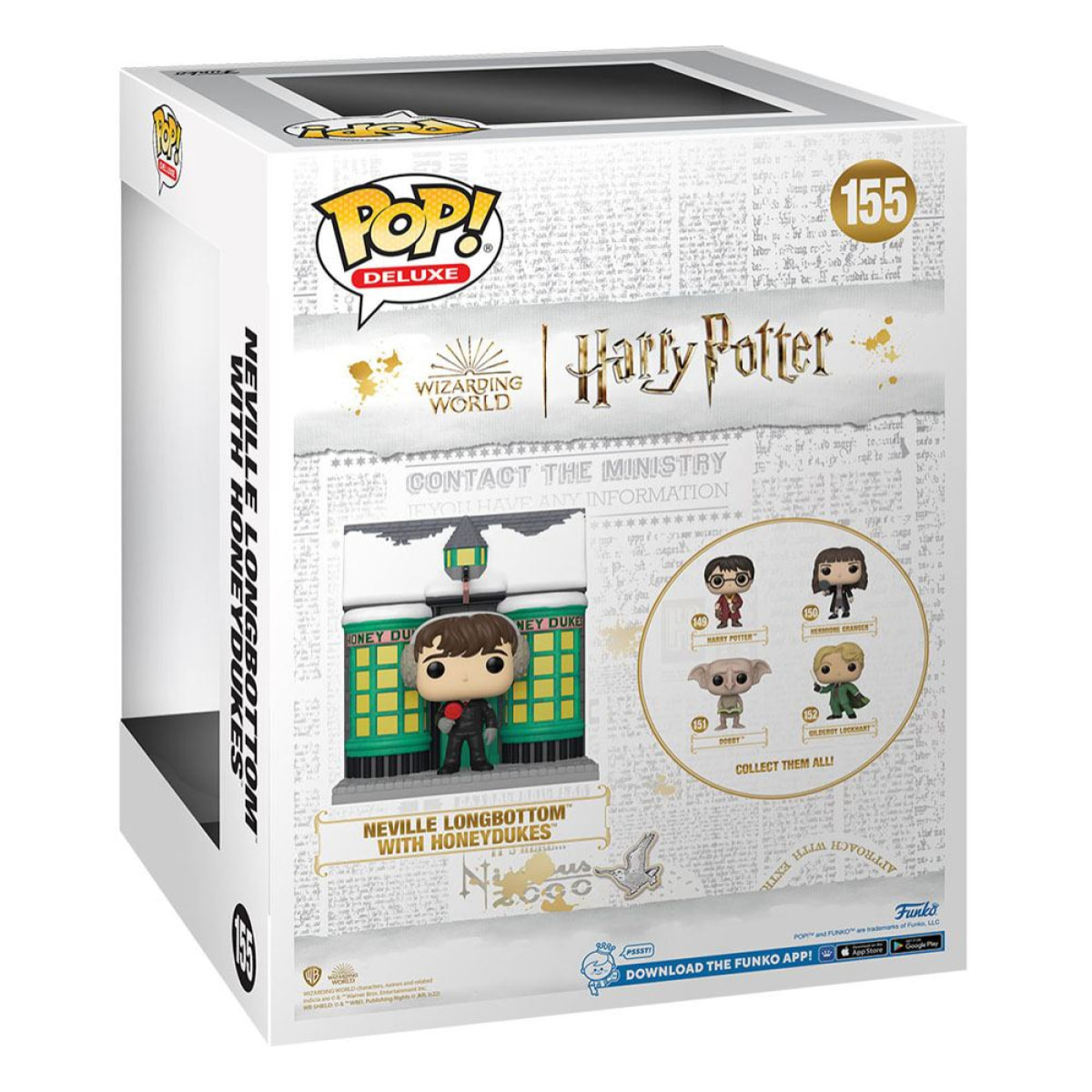 Harry Potter - Chamber Of Secrets Anniversary Pop! Deluxe Vinile Figura Hogsmeade - Honeydukes W/neville 9 Cm Funko