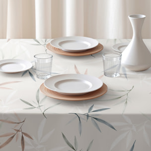 Nappe imprimée anti-tâches FELICITY BEIGE