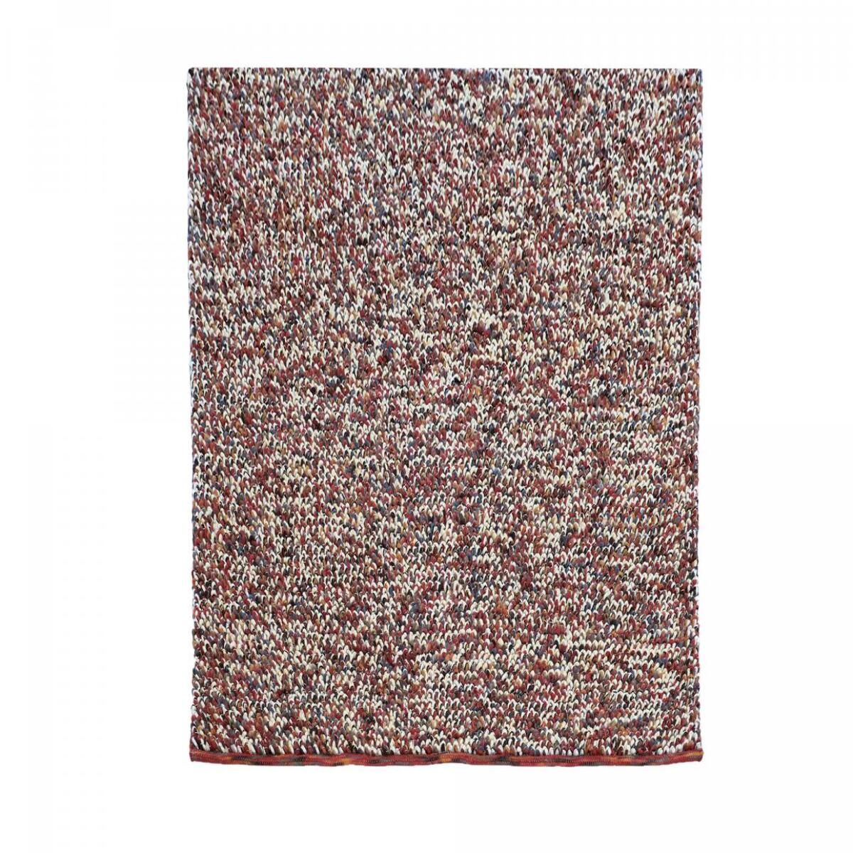 Tapis salon et chambre tissé en laine motif faux uni ULGU
