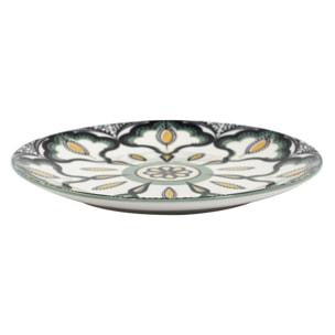 Assiette Mandala Vert D19cm
