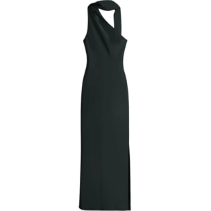 Vestido midi asimétrico con lazada