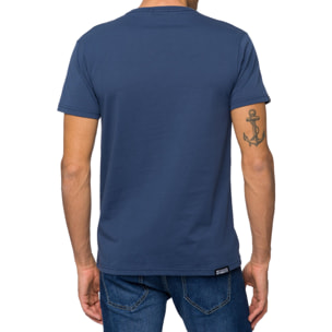 T-shirt in cotone 150 gr Hot Buttered Kailua Colore Blu indigo