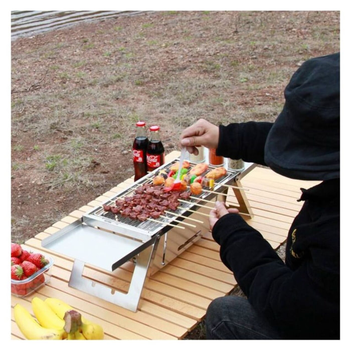 Barbecue Pliable en acier inoxydable Herzberg HG04159