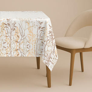 Naturals - Mantel de Tela Estampado - Antimanchas - 100% Algodón - Half panamá - Mont Herbes