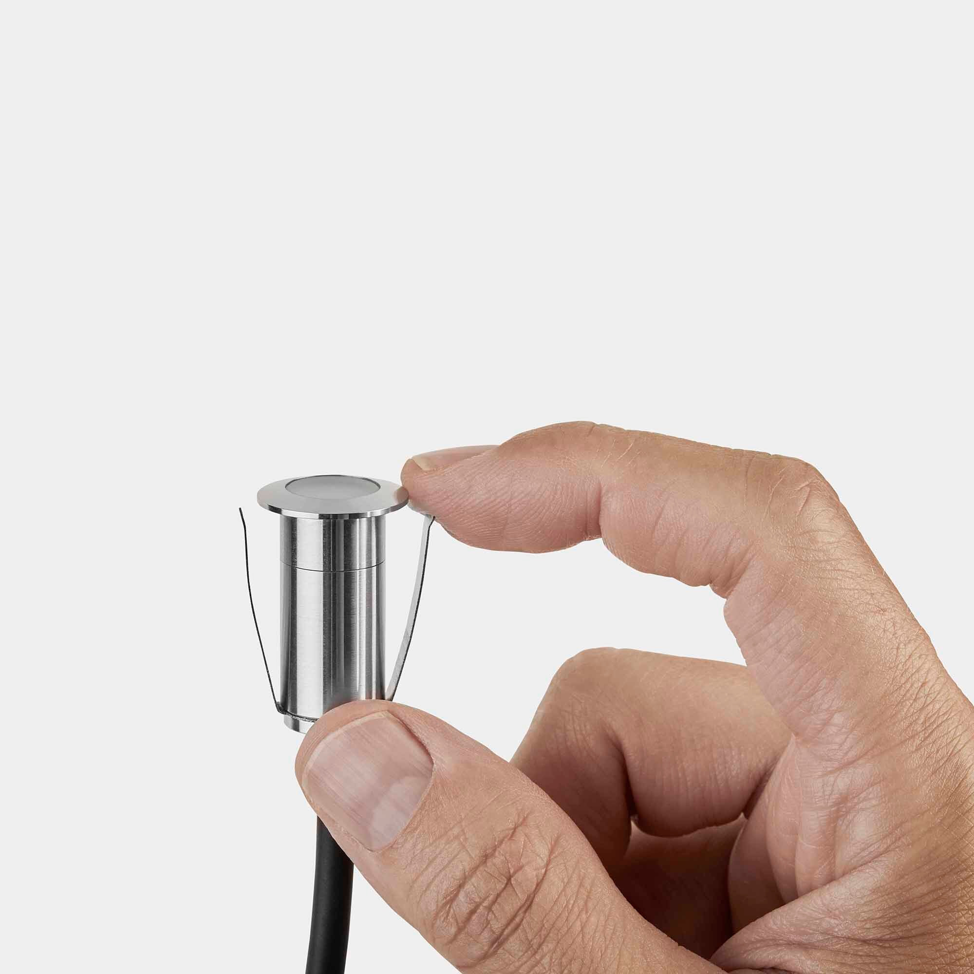 LEDS C4 Empotrable de suelo IP66-IP67 Rim ø20mm LED 0.5 Blanco neutro - 4000K Acero inoxidable AISI 316 4lm