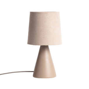 Lampe à poser céramique Alban marron Ø 13cm