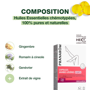 Pranarom - Capsules FORTE - Jambes légères - 30 capsules