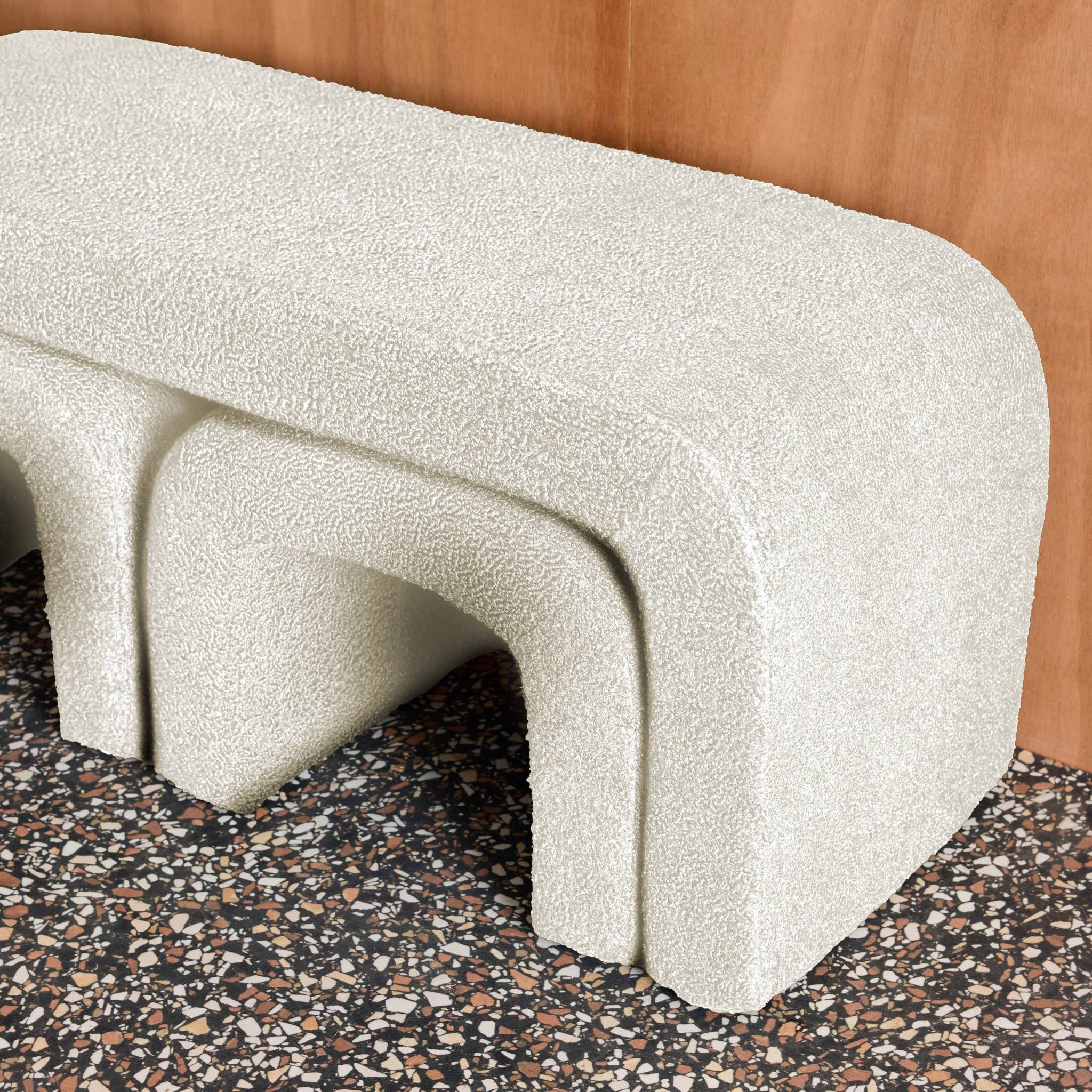 Banc et tabourets gigognes bouclette  INO