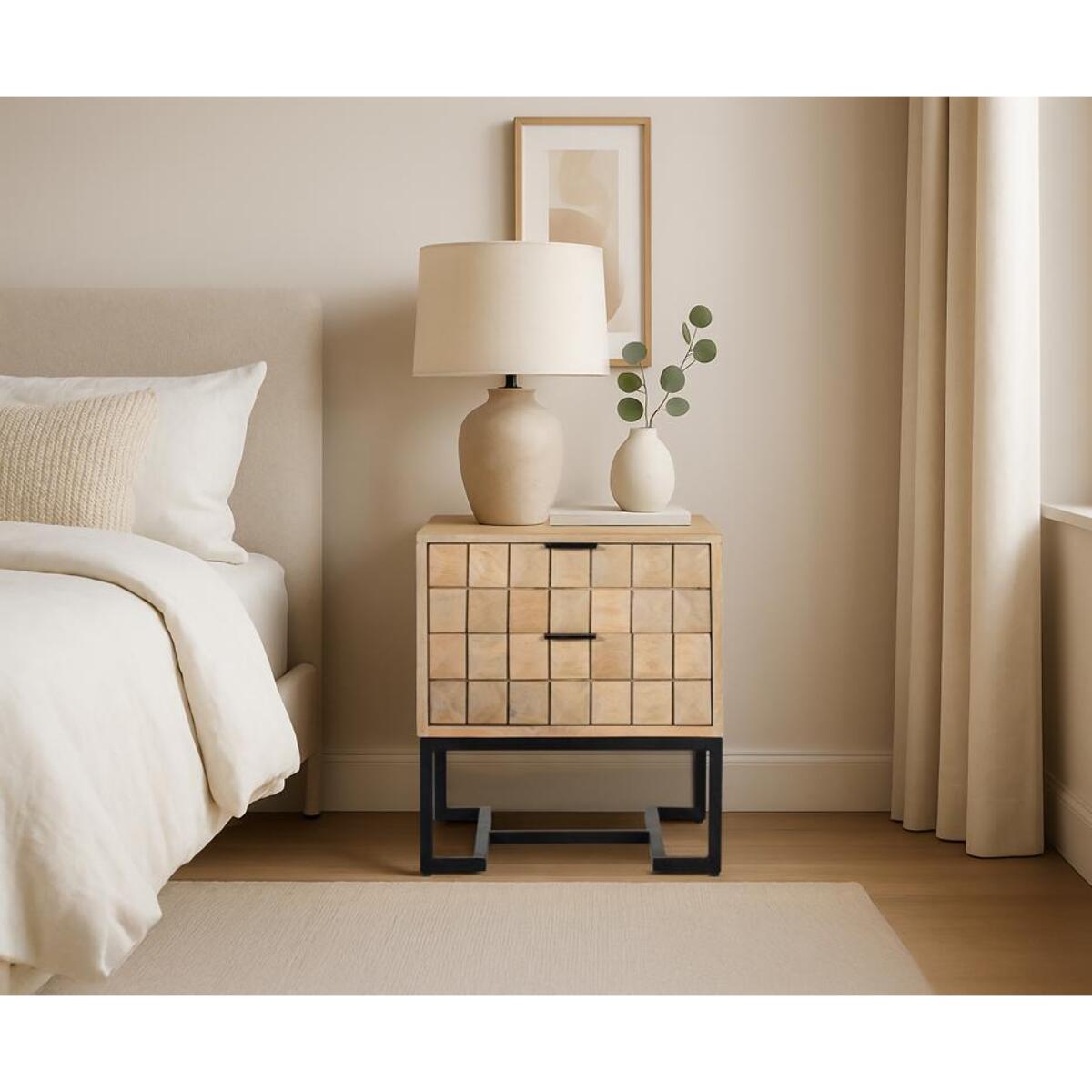 TABLE DE CHEVET - BANC DE PIED DE LIT 50x45x40