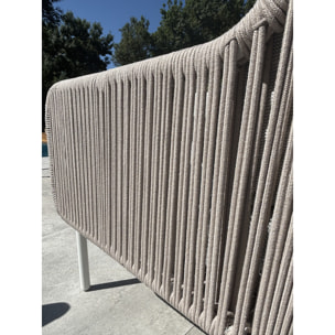 ORELLA - Salon de jardin bas 5 places - Grège