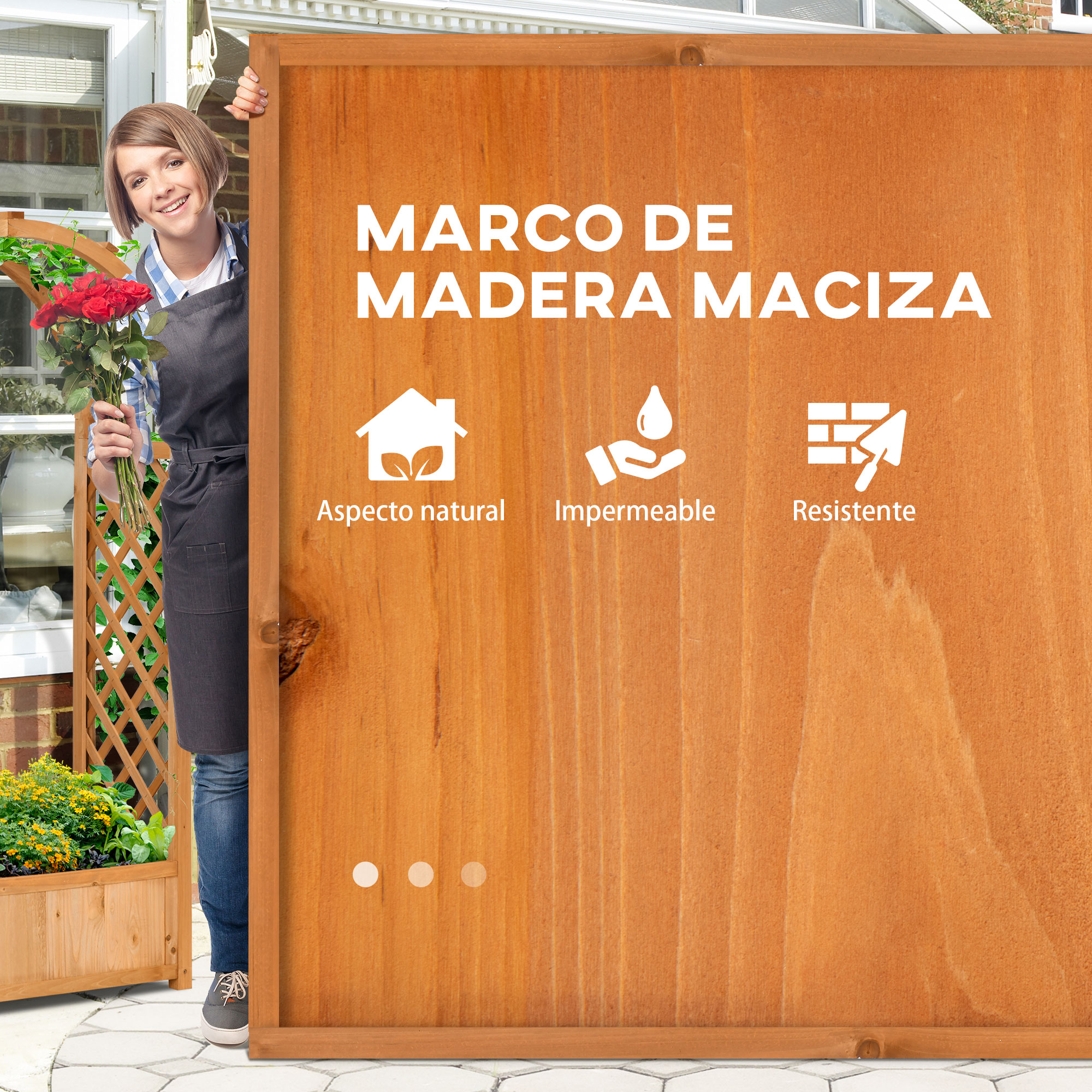 Jardinera Enrejado con Arco para Trepadoras Decoración en Jardín 83x36x152 cm