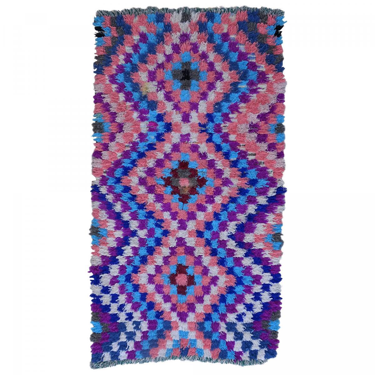 Authentique tapis berbère fait à la main en coton BIPU