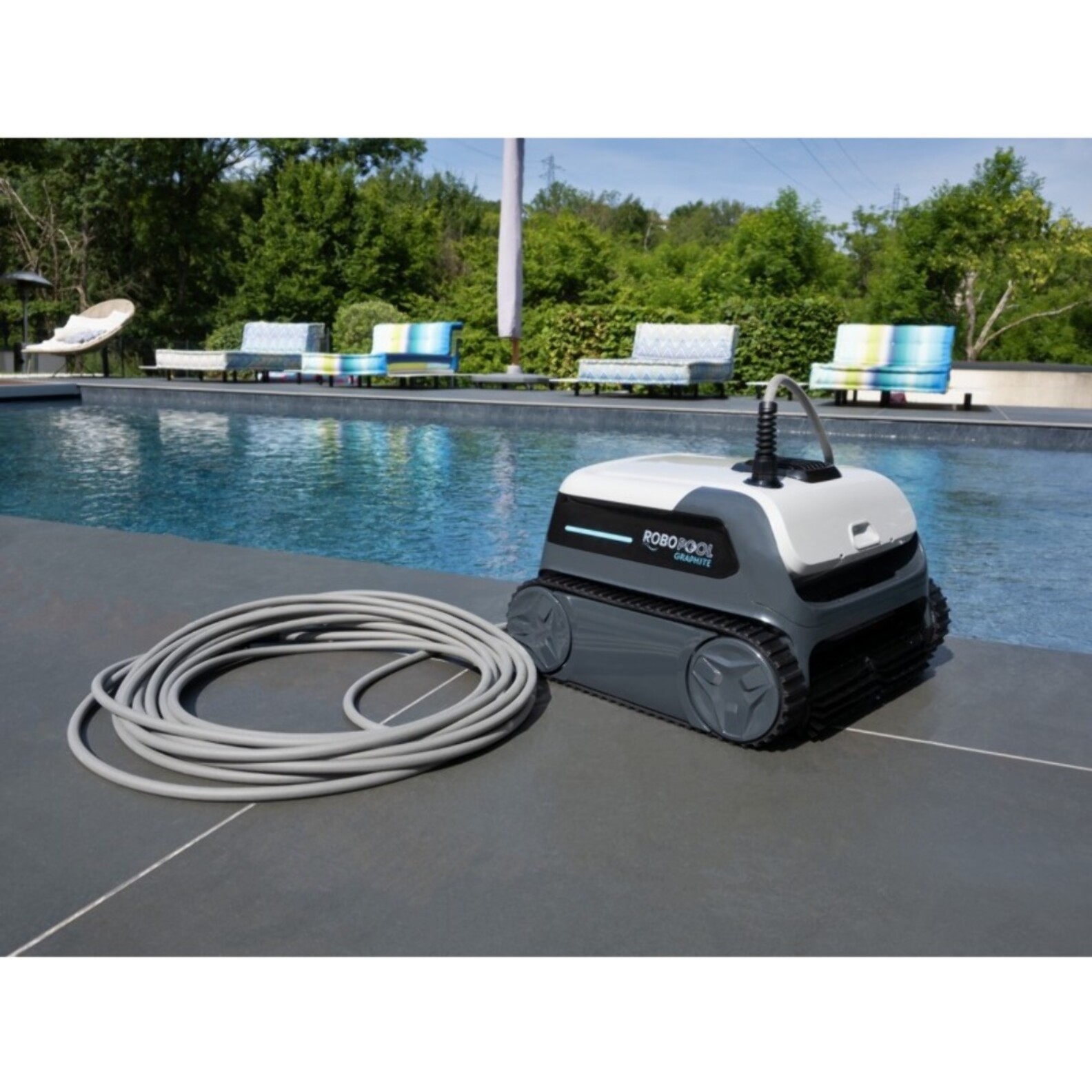 Bestway Robot piscine électrique Graphite - nettoie fond et parois - 4x8m max