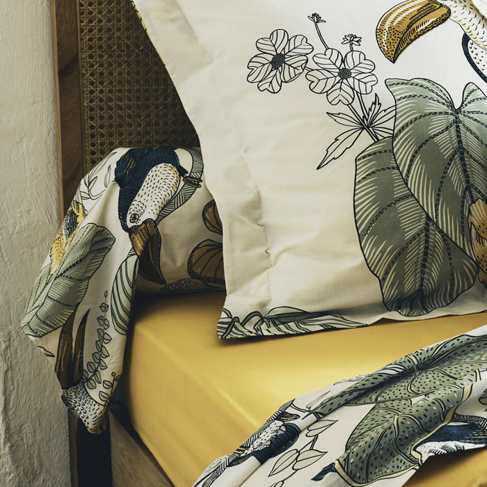 Parure de lit 4 pièces Toco - Kaki