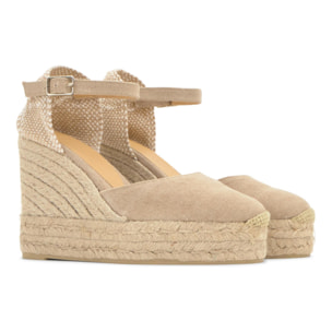 Alpargata cuña de yute 11cm doble plataforma