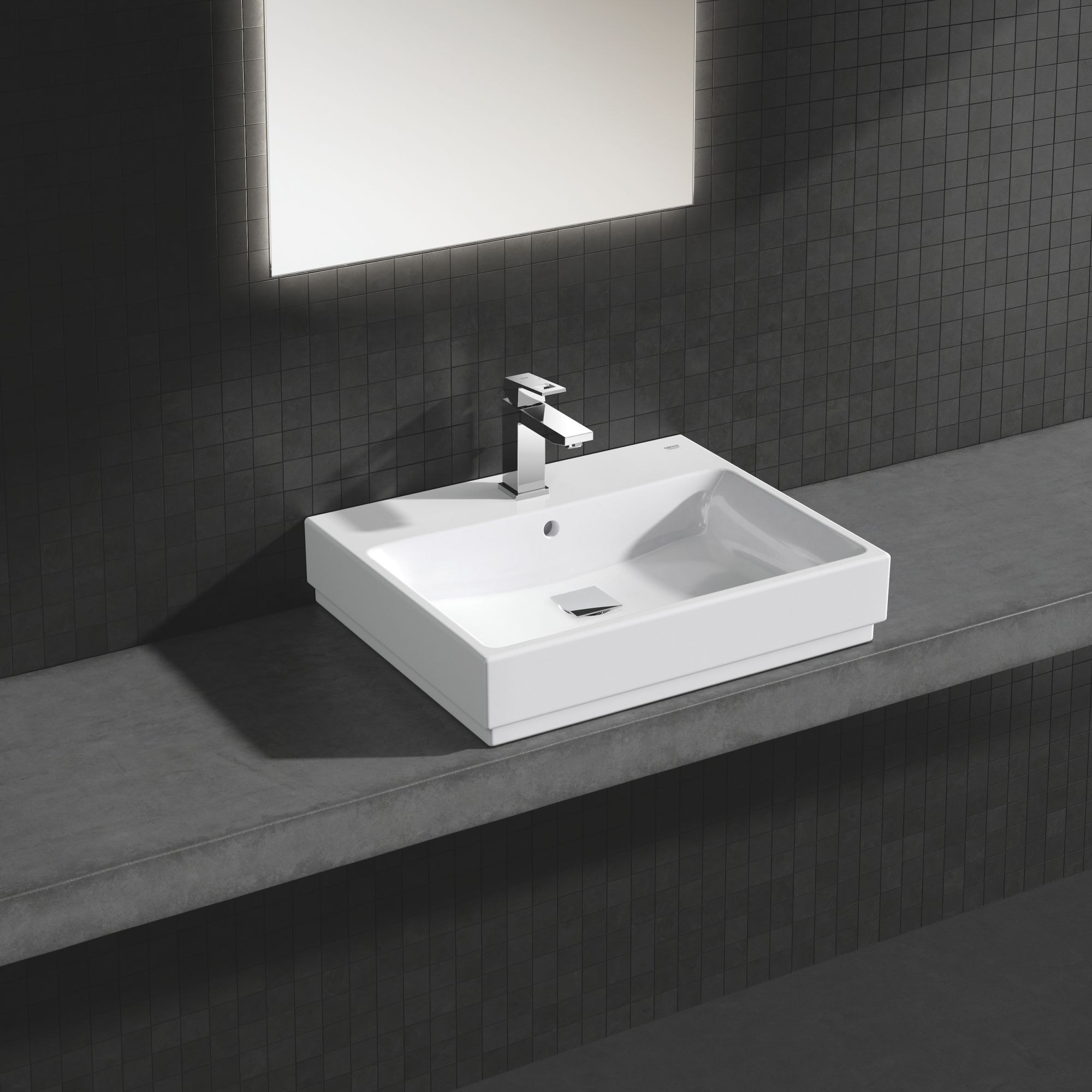 GROHE Cube Ceramic Vasque à poser 60 cm Blanc alpin