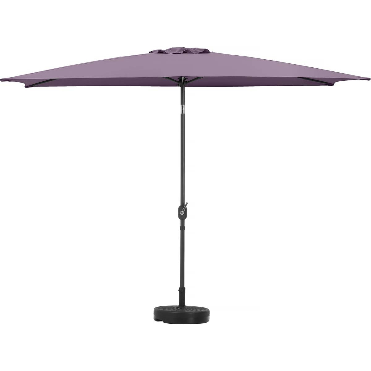 Parasol jardin "Sol 2" - Rectangle - 2 x 3 m - Violet + Dalles à lester incluses