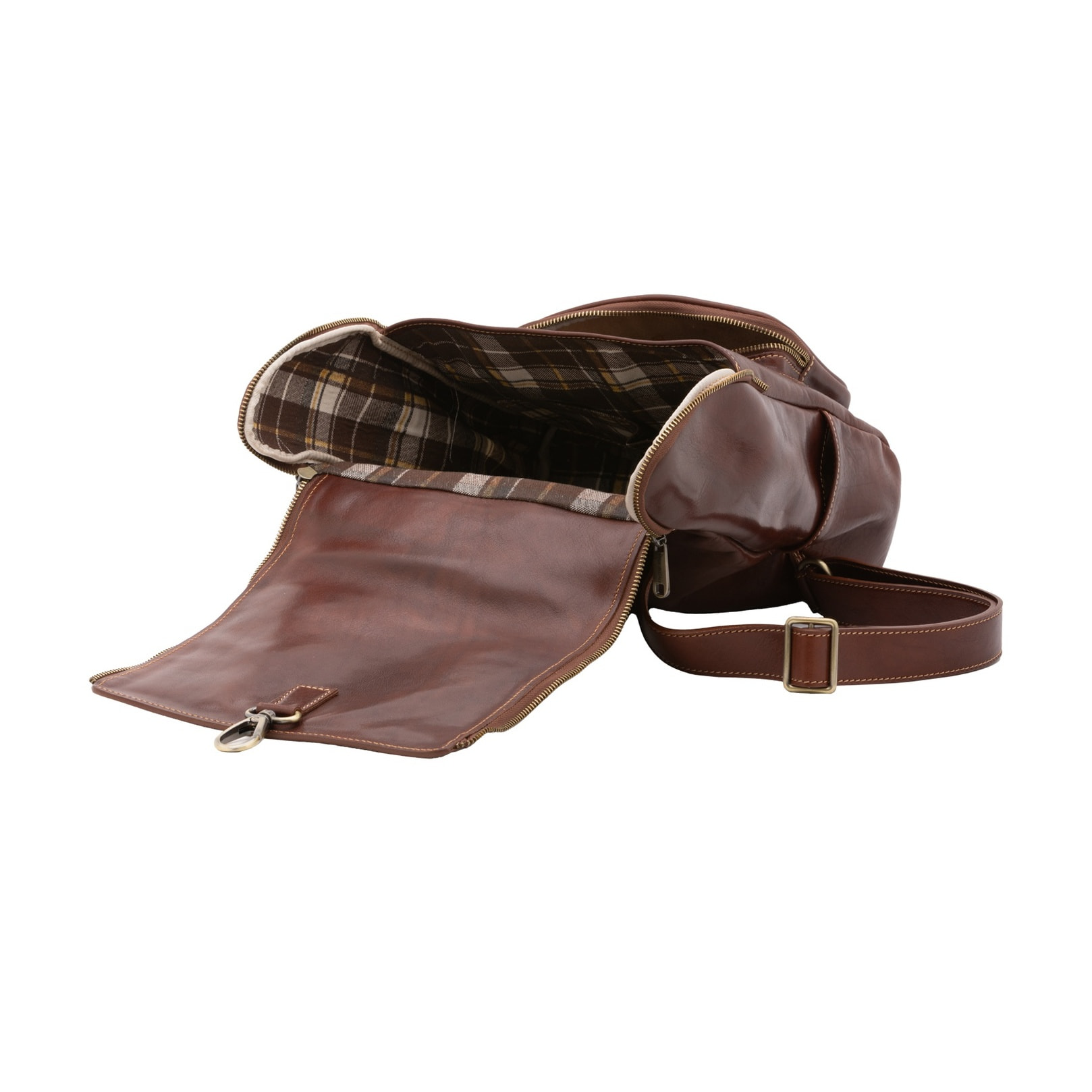 Borsa a spalla da donna - Modello Eris Elite - Vera pelle - 27.0 x 35.0 x 9.0 cm