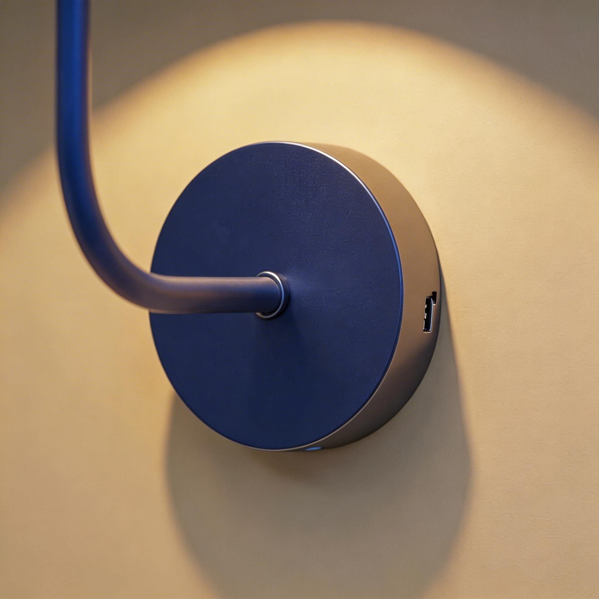 Forlight Fres aplique interior en azul para bombilla E14