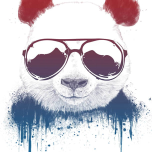 Affiche enfant panda Affiche sous cadre noir