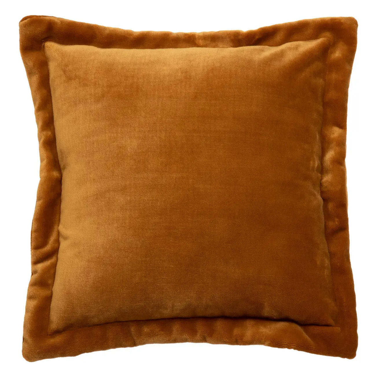 Coussin flanelle Cuddly jaune cumin 53x53cm