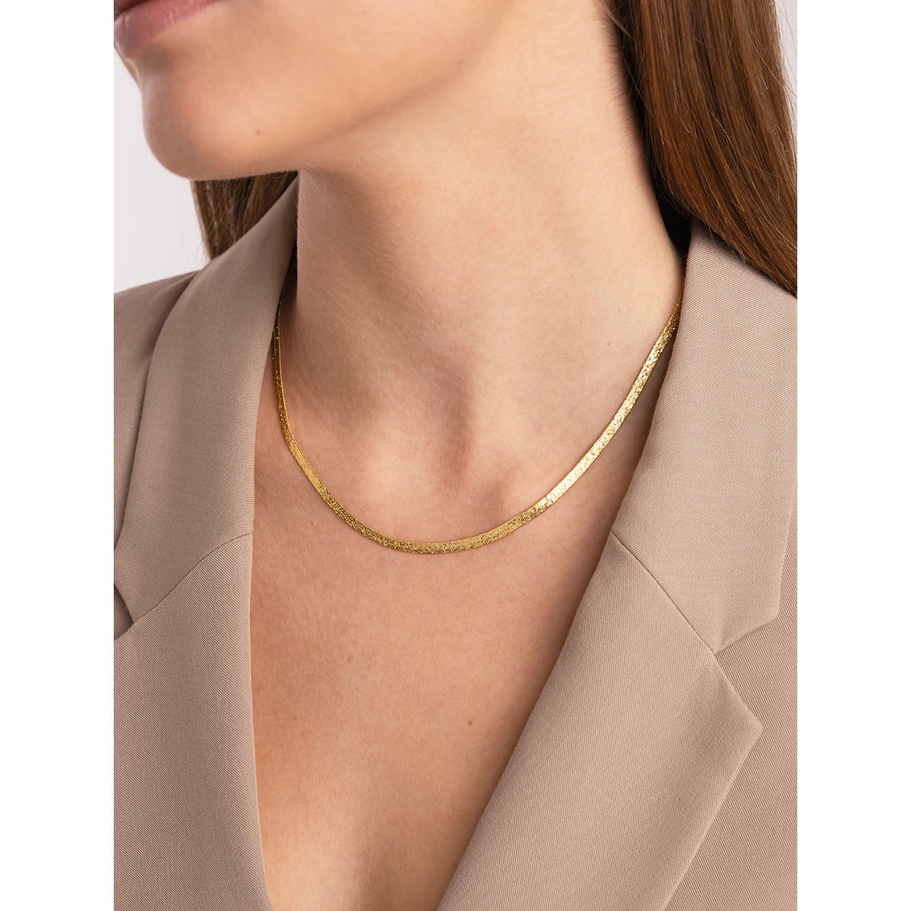 Collar Lisse Sparkling Baño Oro