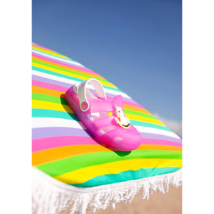 Girl's Pink With Lights Clogs Rubber