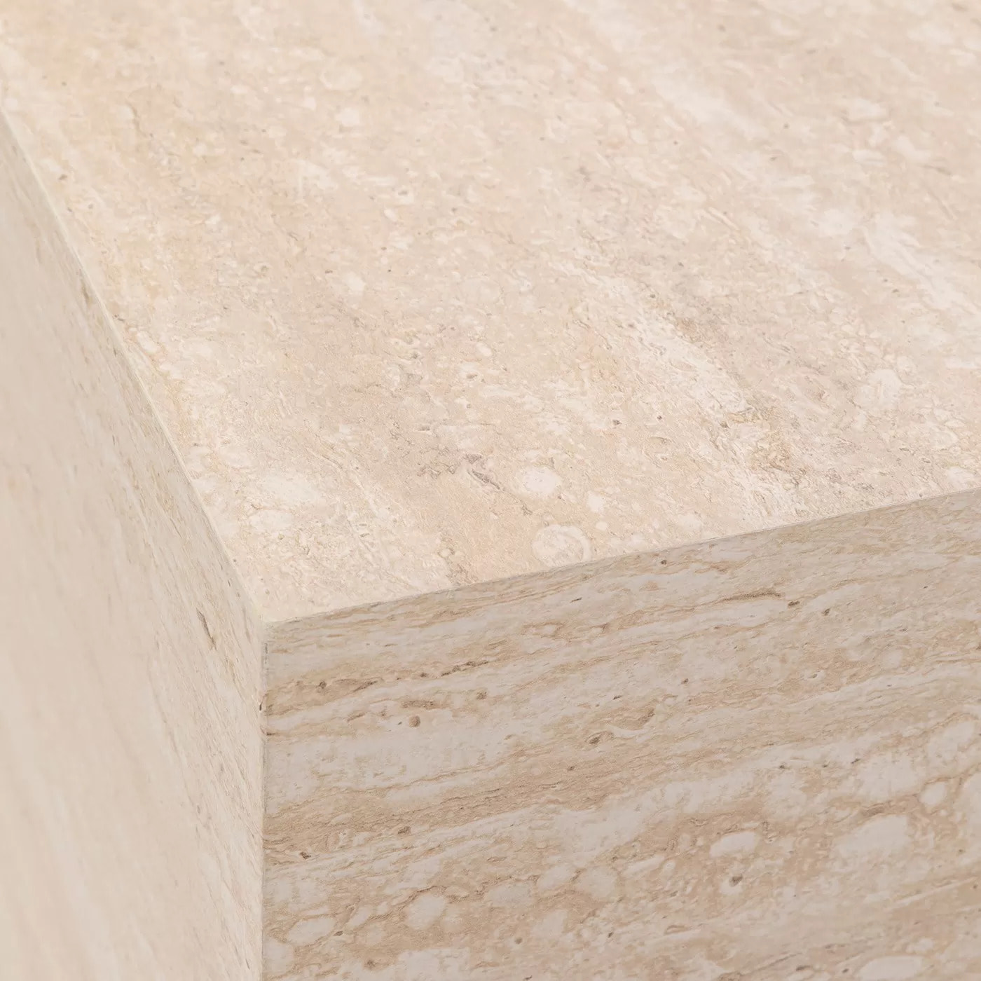 Table d'appoint Travertino 45x45cm Kare Design