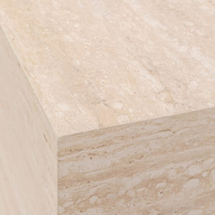 Table d'appoint Travertino 45x45cm Kare Design